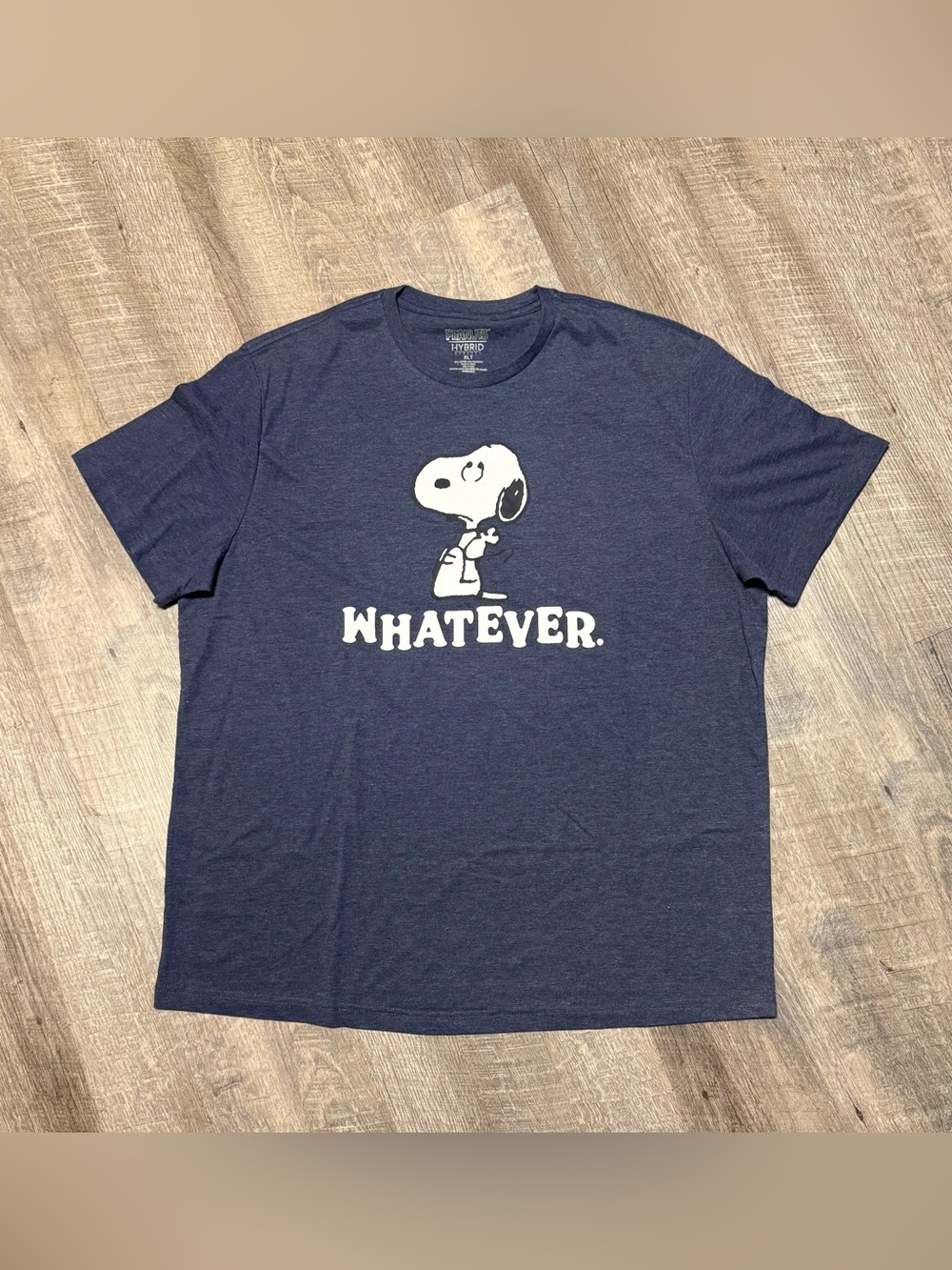 Snoopy "Whatever." Navy Graphic Tee mens size XLT